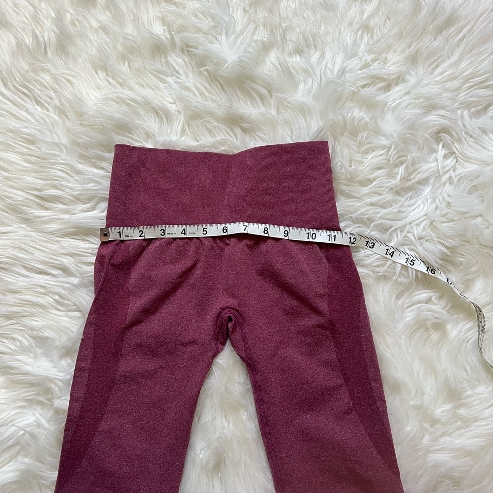 NVGTN Women's Maroon High-Waisted Seamless Leggings - Picture 6 of 8